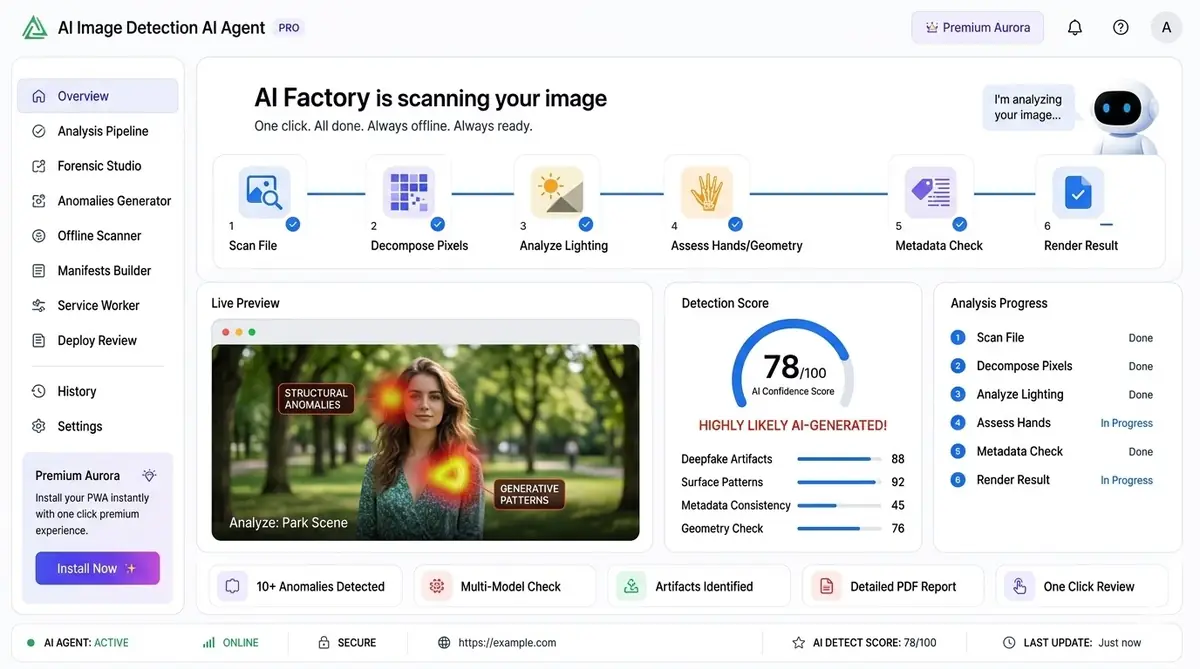 AI Persian learning — example of the AI tool dashboard software
